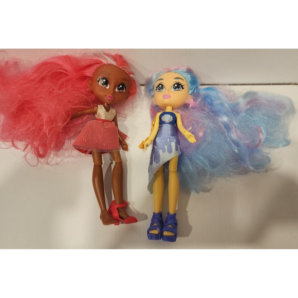 Vibe Girls Emma & Kindness  Articulated Dolls Lot Jay@play 8 Inch‎ Tall